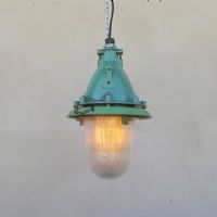 Ingrandisci l'immagine Lampada industriale a sospensione vintage ex Unione Sovietica CCCP - miniatura 12