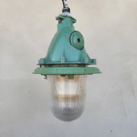 Ingrandisci l'immagine Lampada industriale a sospensione vintage ex Unione Sovietica CCCP - miniatura 2