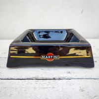 Miniatura dell'articolo Posacenere Martini in ceramica blu Vintage - Oggetto n.169