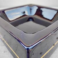 Miniatura dell'articolo Posacenere Martini in ceramica blu Vintage - Oggetto n.169