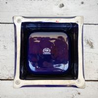 Miniatura dell'articolo Posacenere Martini in ceramica blu Vintage - Oggetto n.169