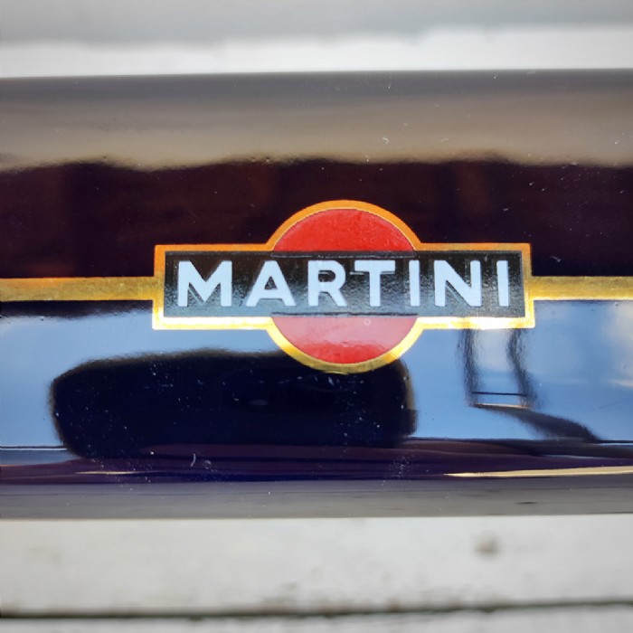 Miniatura dell'articolo Posacenere Martini in ceramica blu Vintage - Oggetto n.169