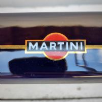 Miniatura dell'articolo Posacenere Martini in ceramica blu Vintage - Oggetto n.169