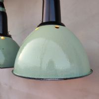 Miniatura dell'articolo Lampada industriale a sospensione Lampada industriale a sospensione vintage ex Unione Sovietica CCCP D37 n.399