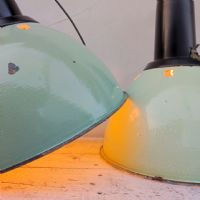 Miniatura dell'articolo Lampada industriale a sospensione Lampada industriale a sospensione vintage ex Unione Sovietica CCCP D37 n.399