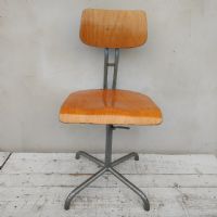 Miniatura dell'articolo Sedia sgabello industriale Sedia sgabello industriale vintage n.429