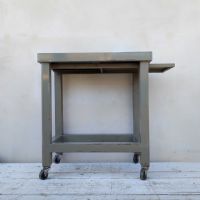 Tavolino industriale vintage n�NaN di colore Grigio pastello