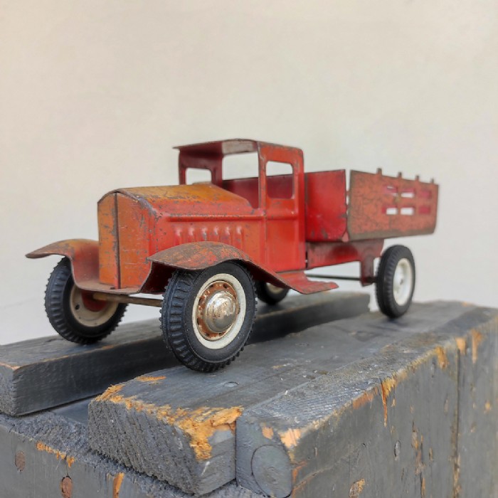 Passa il mouse sull'immagine per ingrandire Immagine dell'articolo Giocattoli Giocattolo Pick-up Ford in lamiera 1958 n.350