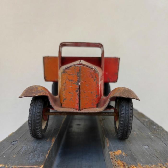 Passa il mouse sull'immagine per ingrandire Immagine dell'articolo Giocattoli Giocattolo Pick-up Ford in lamiera 1958 n.350