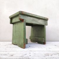 Ingrandisci l'immagine Miniatura dell'articolo Sgabello industriale Sgabello industriale in legno vintage n.379