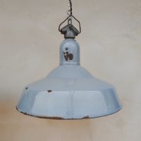 Miniatura dell'articolo Lampada industriale a sospensione Lampade (2) industriali a sospensione svizzere vintage D40 n.430