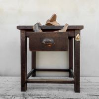 Banchetto da calzolaio vintage n�NaN di colore Marrone