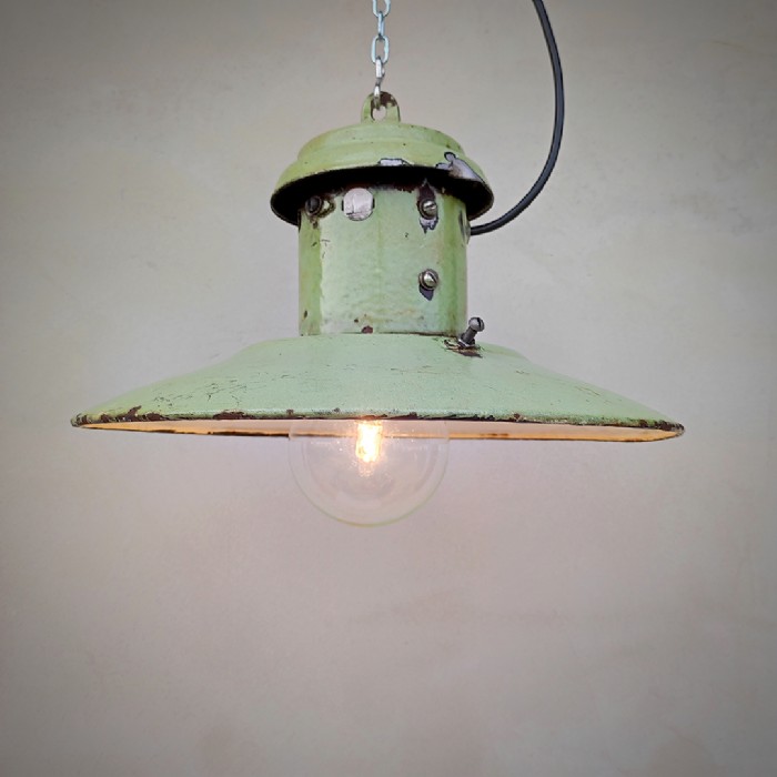 Miniatura dell'articolo Lampada industriale a sospensione vintage - Oggetto n.48