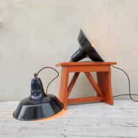 Ingrandisci l'immagine Miniatura dell'articolo Lampada industriale a sospensione Lampade (2) industriali a sospensioni francesi vintage D30 n.363