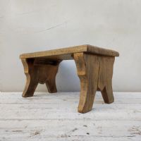 Ingrandisci l'immagine Miniatura dell'articolo Sgabello rurale vintage Sgabello rurale di campagna vintage n.380