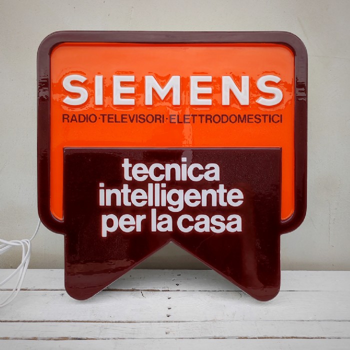 Miniatura dell'articolo Insegna luminosa SIEMENS anni 70 - Oggetto n.53