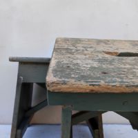 Ingrandisci l'immagine Miniatura dell'articolo Sgabelli industriali Sgabelli (2) industriali in legno vintage n.364