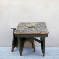 Ingrandisci l'immagine Miniatura dell'articolo Sgabelli industriali Sgabelli (2) industriali in legno vintage n.364