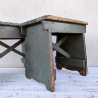 Ingrandisci l'immagine Miniatura dell'articolo Sgabelli industriali Sgabelli (2) industriali in legno vintage n.364