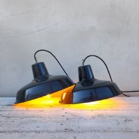 Ingrandisci l'immagine Miniatura dell'articolo Lampada industriale a sospensione Lampada industriale a sospensione francese vintage D31 n.382