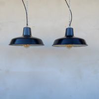 Ingrandisci l'immagine Miniatura dell'articolo Lampada industriale a sospensione Lampada industriale a sospensione francese vintage D31 n.382