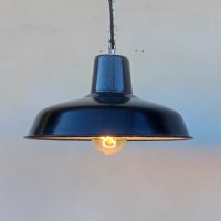 Ingrandisci l'immagine Miniatura dell'articolo Lampada industriale a sospensione Lampada industriale a sospensione francese vintage D31 n.382