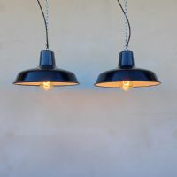 Ingrandisci l'immagine Miniatura dell'articolo Lampada industriale a sospensione Lampada industriale a sospensione francese vintage D31 n.382