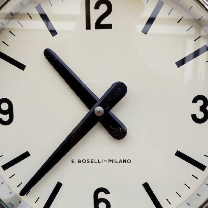 Miniatura dell'articolo Orologio industriale E.Boselli Milano Vintage - Oggetto n.57