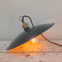 Miniatura dell'articolo Lampada industriale a sospensione vintage D30 - Oggetto n.315