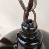 Lampade industriali a sospensione Philips vintage (coppia) D30 - miniatura 7