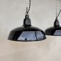 Lampade industriali a sospensione Philips vintage (coppia) D30 - miniatura 2