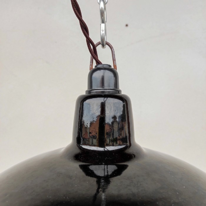 Lampade industriali a sospensione Philips vintage (coppia) D30 - foto 6