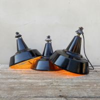 Ingrandisci l'immagine Lampada industriale a sospensione italiana vintage D30 - miniatura 6