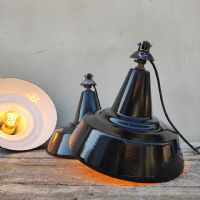 Ingrandisci l'immagine Lampada industriale a sospensione italiana vintage D30 - miniatura 7