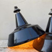 Ingrandisci l'immagine Lampada industriale a sospensione italiana vintage D30 - miniatura 3