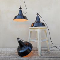 Ingrandisci l'immagine Lampada industriale a sospensione italiana vintage D30 - miniatura 5