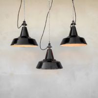 Ingrandisci l'immagine Lampada industriale a sospensione italiana vintage D30 - miniatura 4