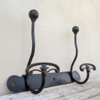 Appendiabiti da parete rurale vintage n�NaN di colore Nero